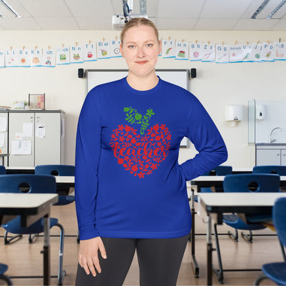 Teacher Heart 1 Adult Long Sleeve Tee