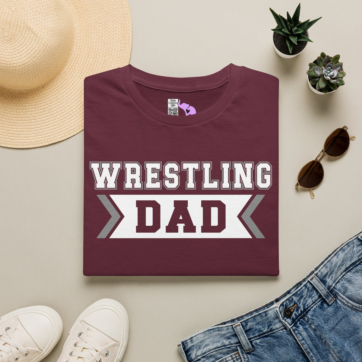 Wrestling Dad Adult T-shirt