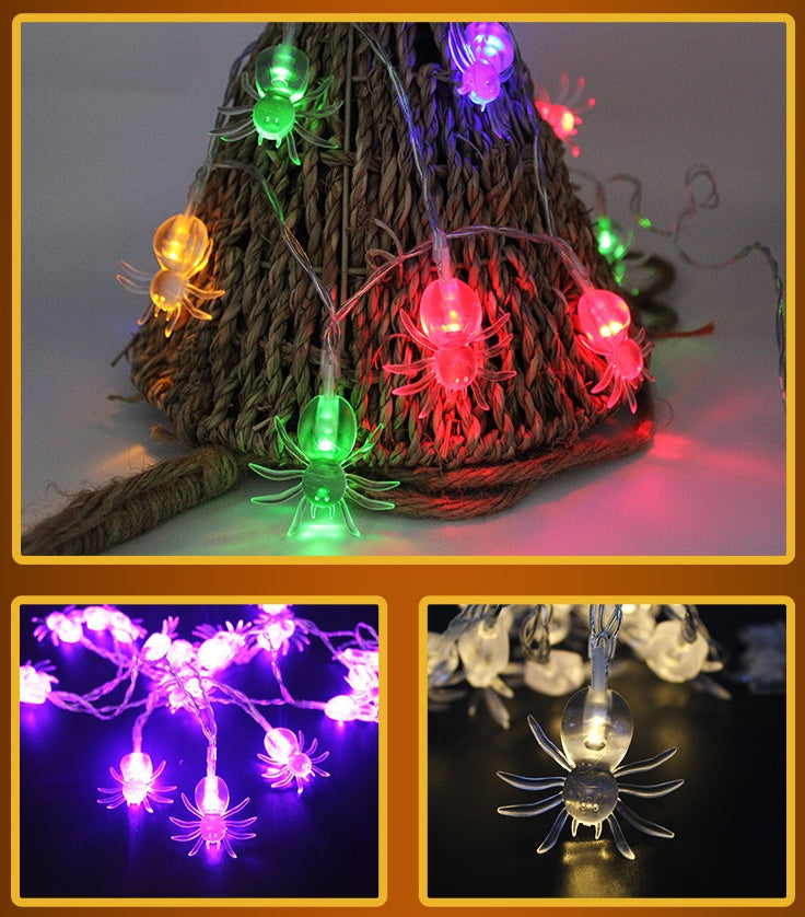 Halloween LED String Lights – 10 Waterproof Lights in Fun Spooky Shapes