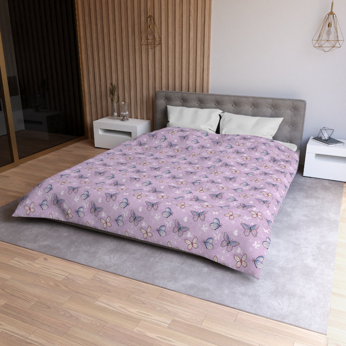 Pastel Wing Parade Microfiber Duvet Cover