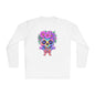 Neon Sugar Skull w/Floral Crown Adult Long Sleeve Tee
