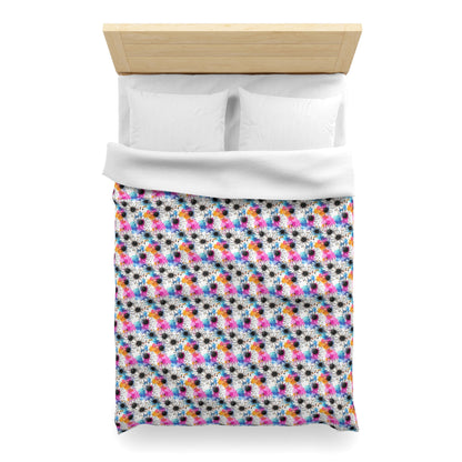 Watercolor Daisy Dream Microfiber Duvet Cover