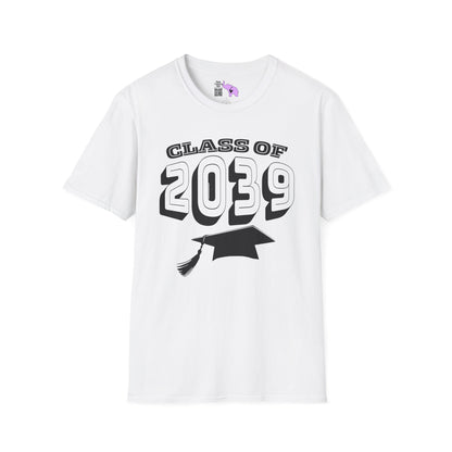 Class of 2039 Unisex Tshirt for 2026/27 Kindergarteners