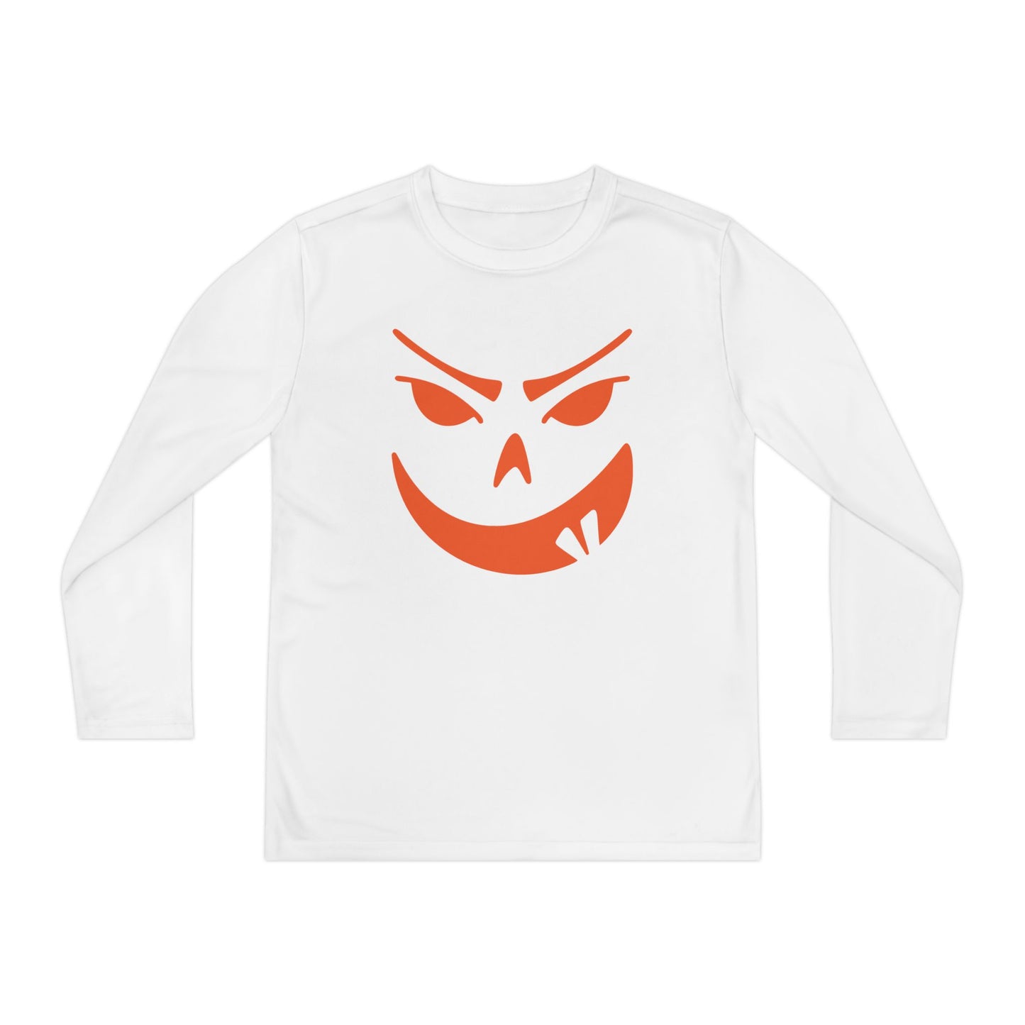 Goofy Grin Jack-O-Lantern Youth Long Sleeve Tee