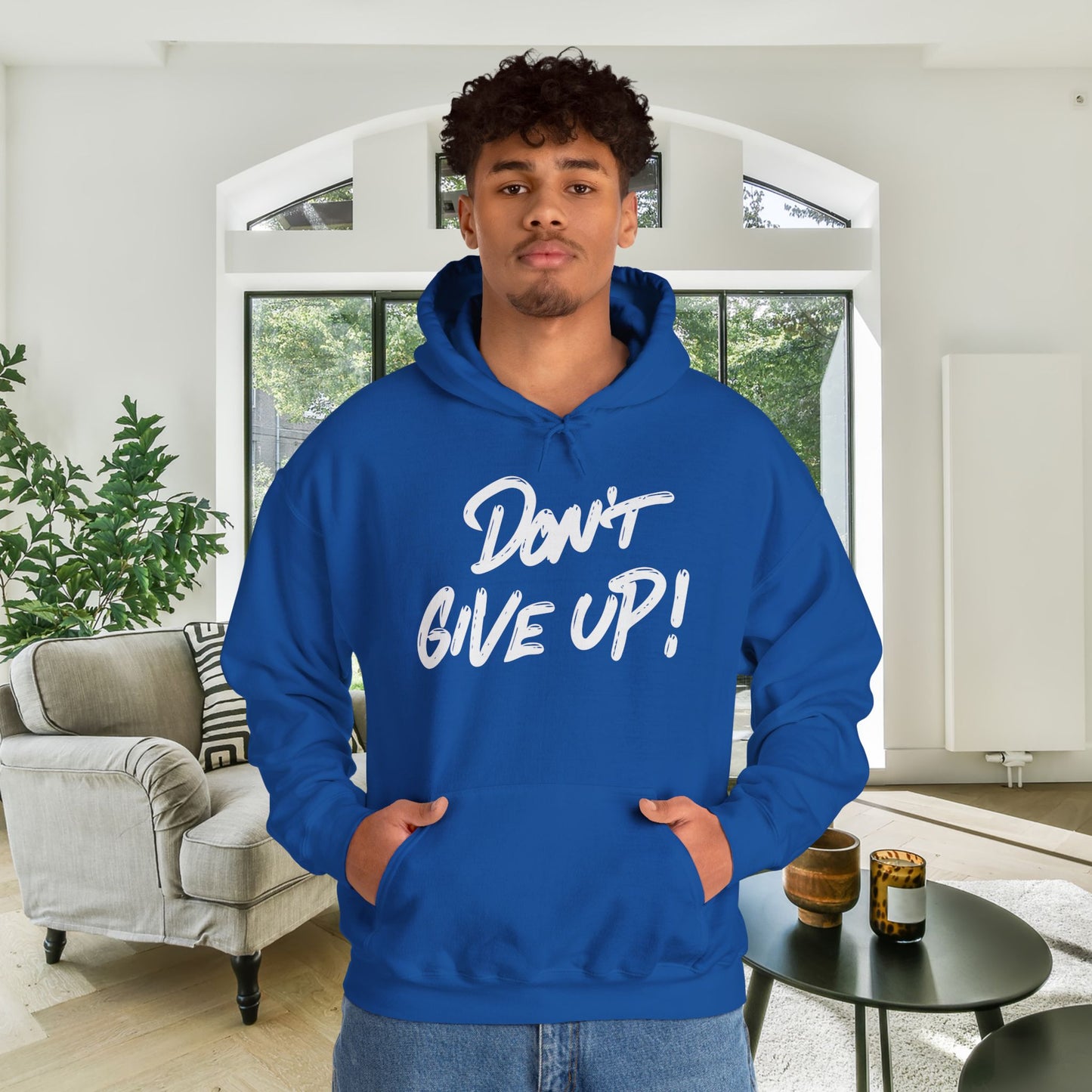 Don't Give Up Heavy Blend™ Hooded Sweatshirt
