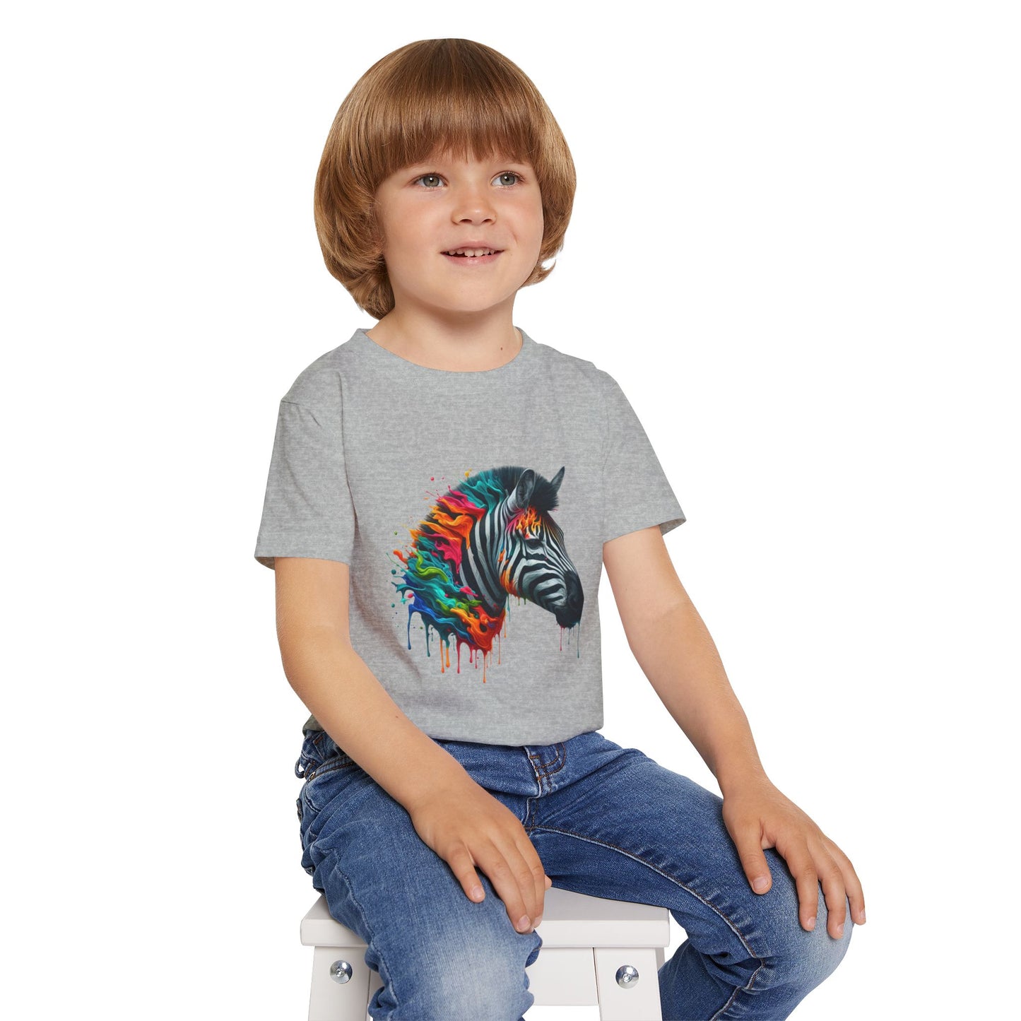 Colorful Zebra Heavy Cotton™ Toddler T-shirt