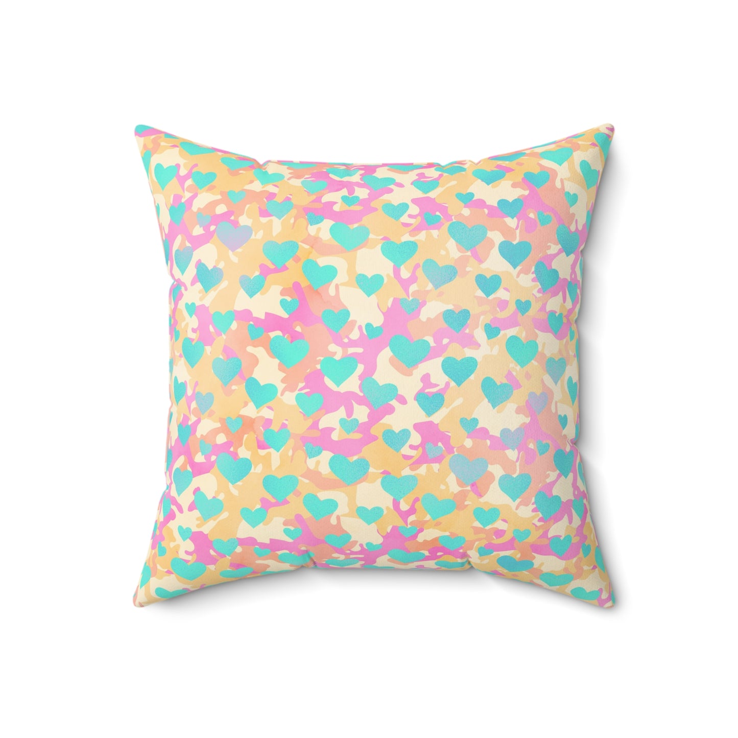 Sweetheart Camo Throw Pillow