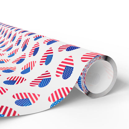 Hearts of Freedom Wrapping Paper