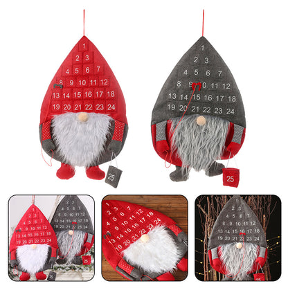 Christmas Advent Gnome Pocket Hanging Calendar