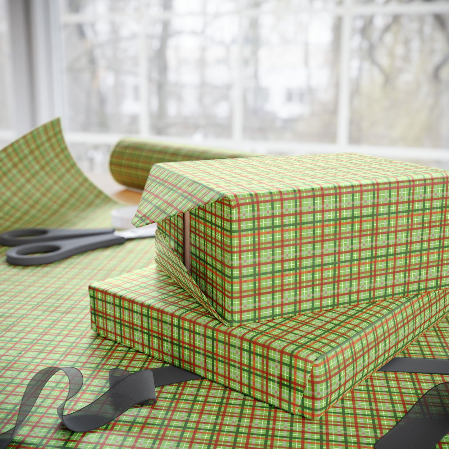 Yuletide Bands Wrapping Paper