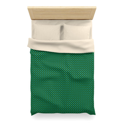 Clover Bloom Burst Microfiber Duvet Cover