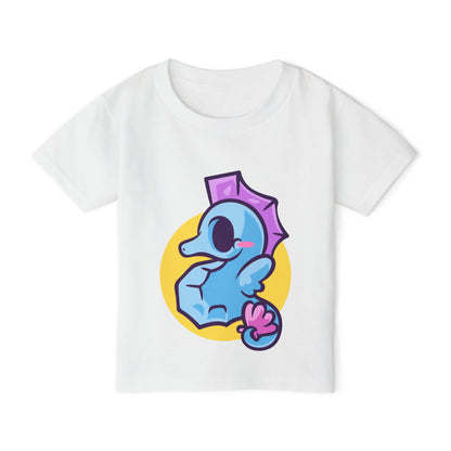 Cute Seahorse (Blue) Heavy Cotton™ Toddler T-shirt