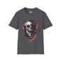 Creepy Skull in Tree Adult T-shirt