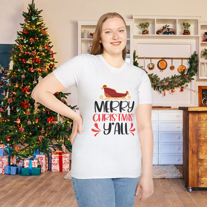 Merry Christmas Y'all Adult T-shirt