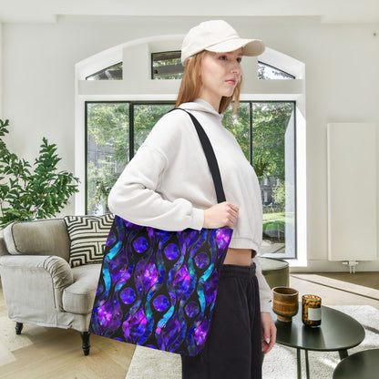 Celestial Glass Canvas Tote Bag