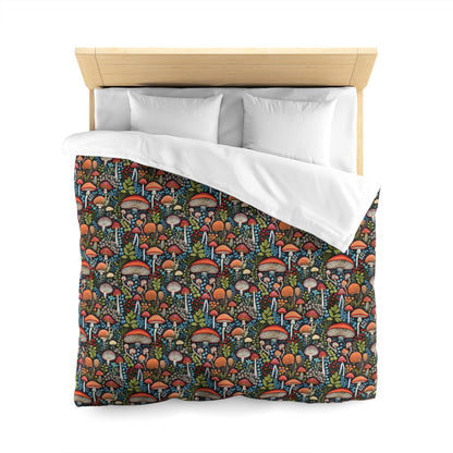 Shroom Bloom Microfiber Duvet Cover