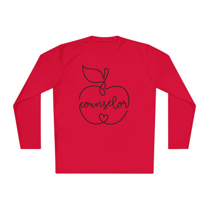 Counselor w/Apple Adult Long Sleeve Tee