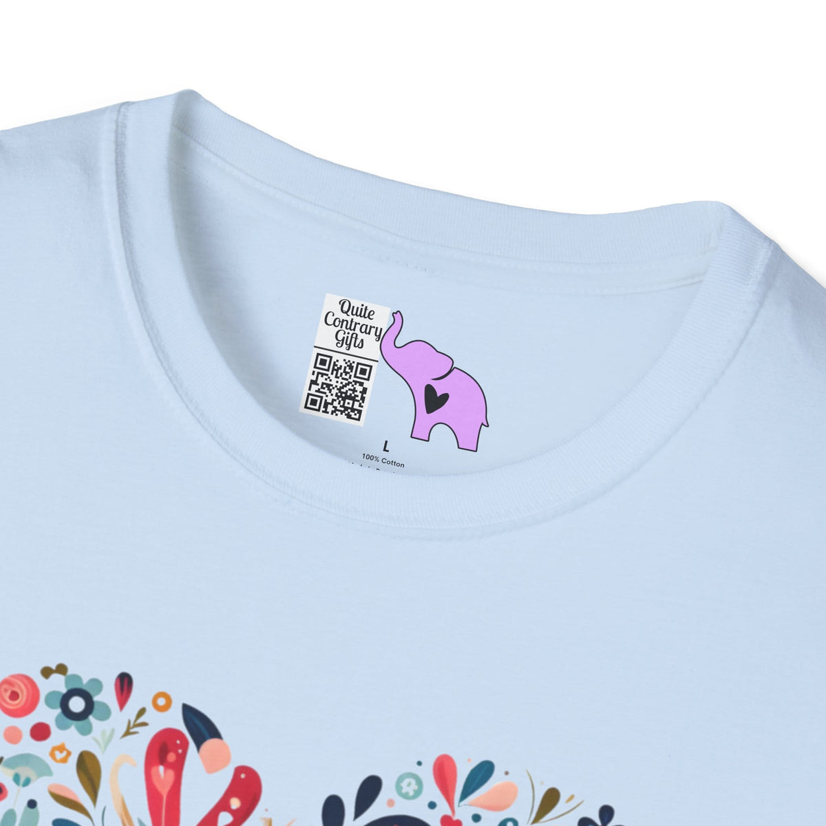 Floral Heart Adult T-shirt