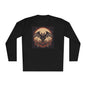 Creepy Bats Over Moon 10 Adult Long Sleeve Tee