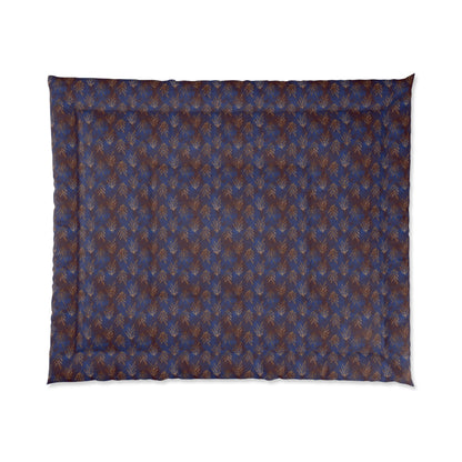 Midnight Gilded Leaves Basic Bedding Set