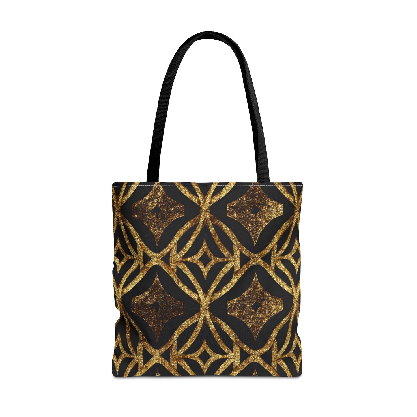 Golden Star Lattice Canvas Tote Bag