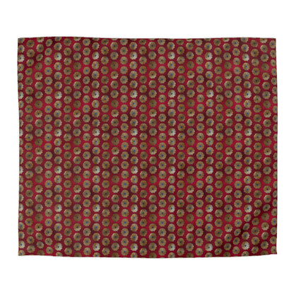Majestic Crimson Daisies Duvet Bedding Set