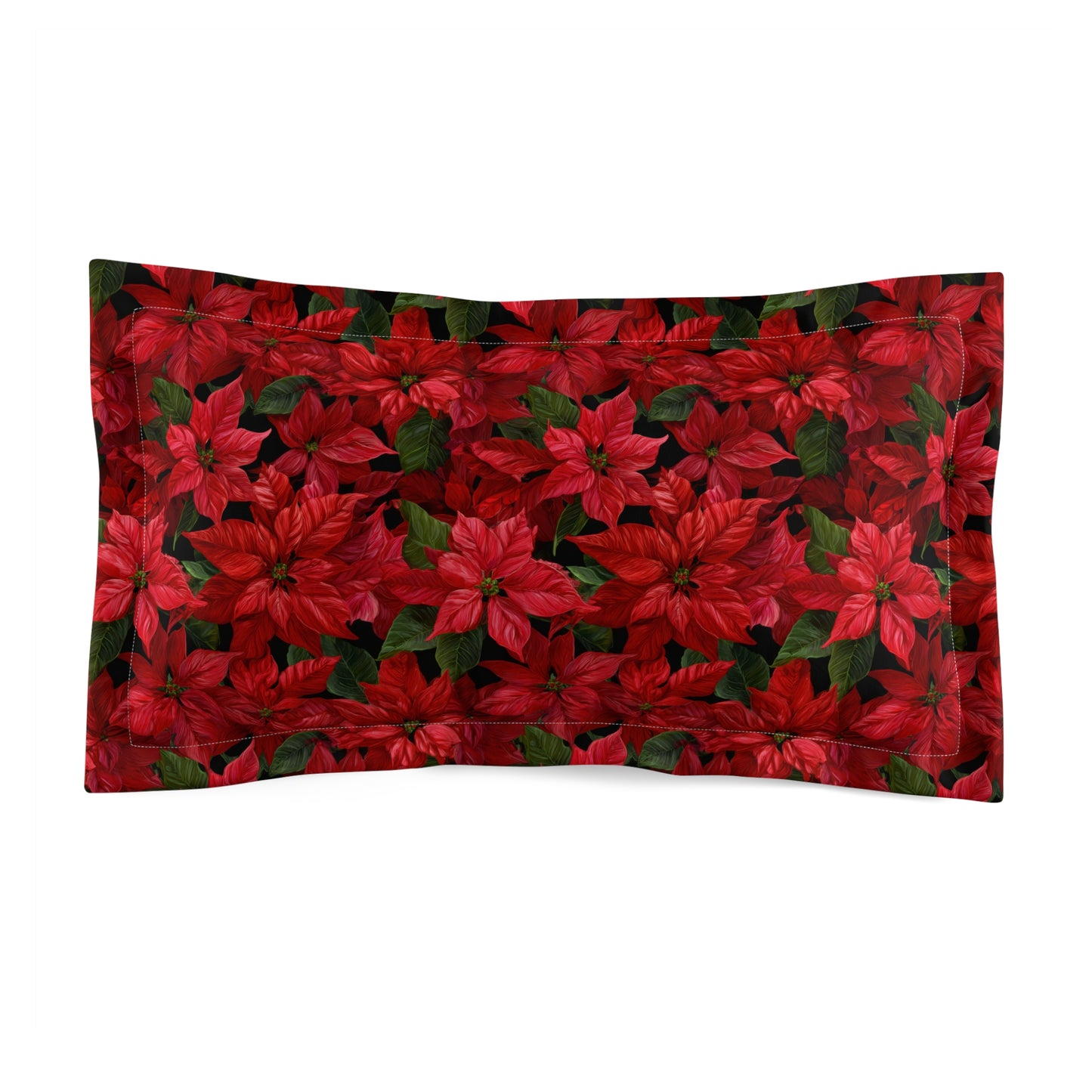 Crimson Noel Microfiber Pillow Sham