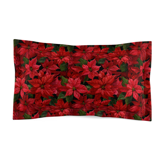 Crimson Noel Microfiber Pillow Sham