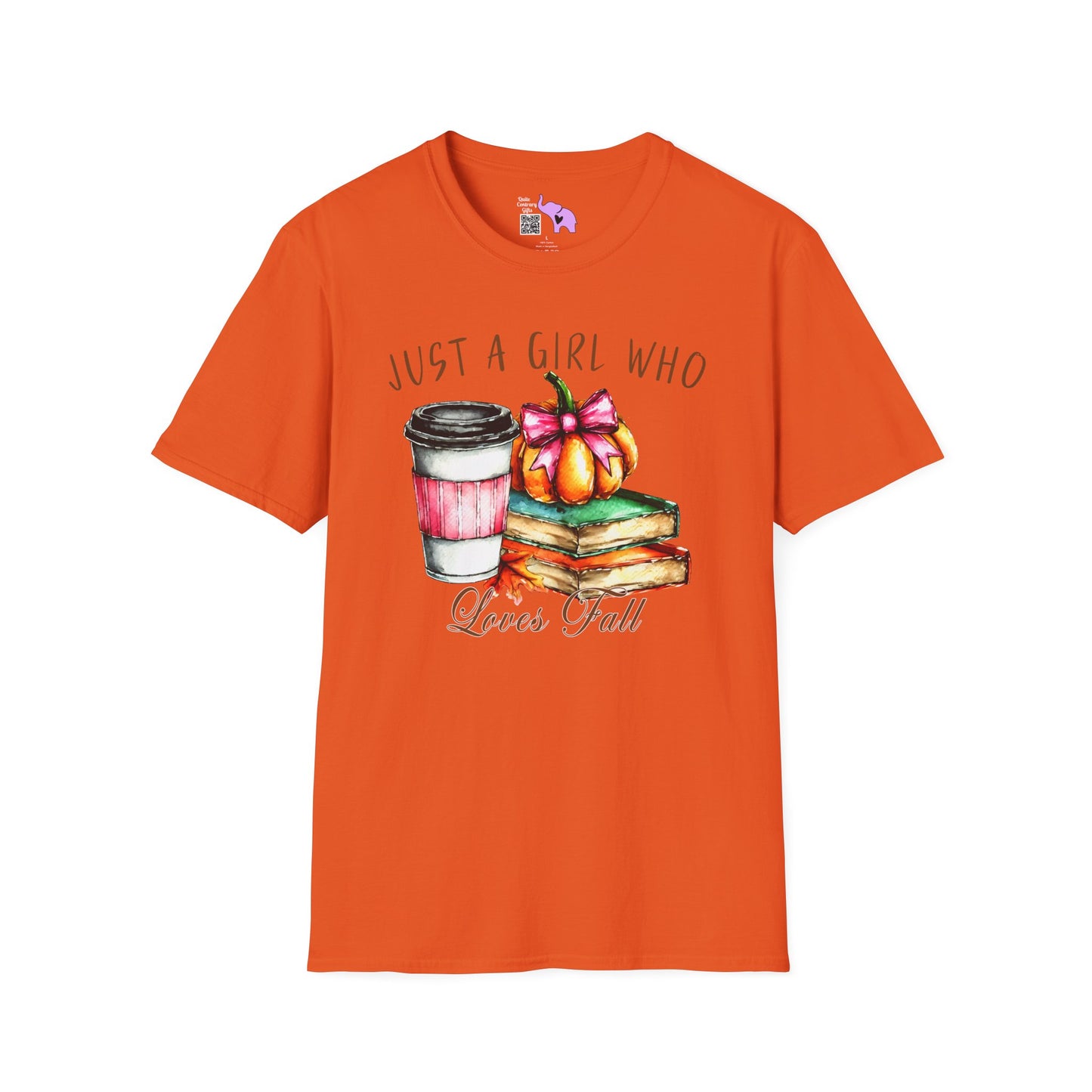 Just A Girl Who Loves Fall Adult T-shirt