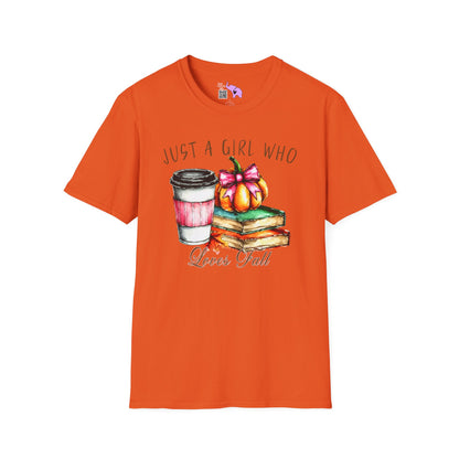 Just A Girl Who Loves Fall Adult T-shirt
