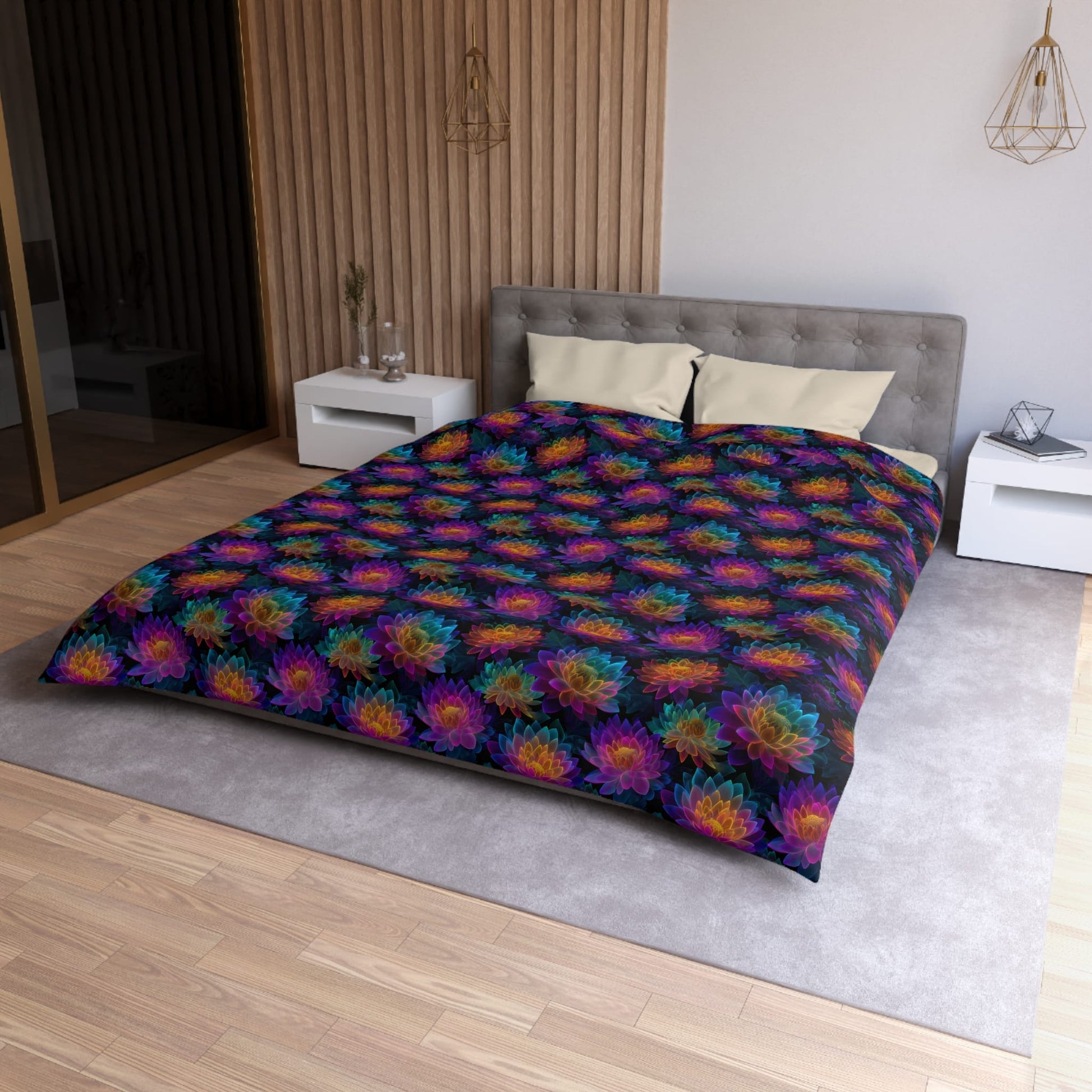 Luminous Lotus Duvet Bedding Set