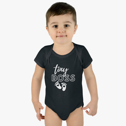 Tiny Boss Infant Baby Rib Bodysuit