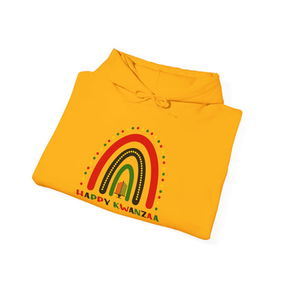 Happy Kwanzaa Arch Adult Heavy Blend™ Hooded Sweatshirt