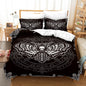 Dark Gothic Duvet Cover Set – Gothic Moths, Skeletons & Alternative Bedding Collection