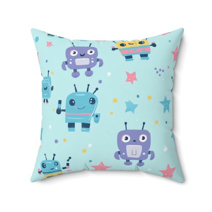 Robo Galaxy Giggles Throw Pillow