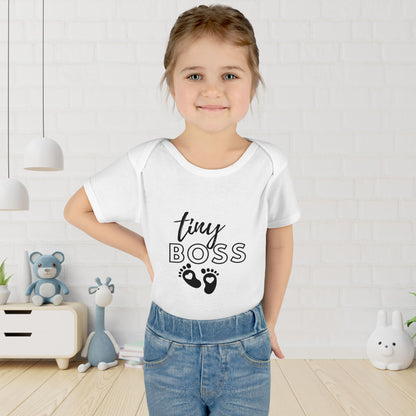 Tiny Boss Infant Baby Rib Bodysuit