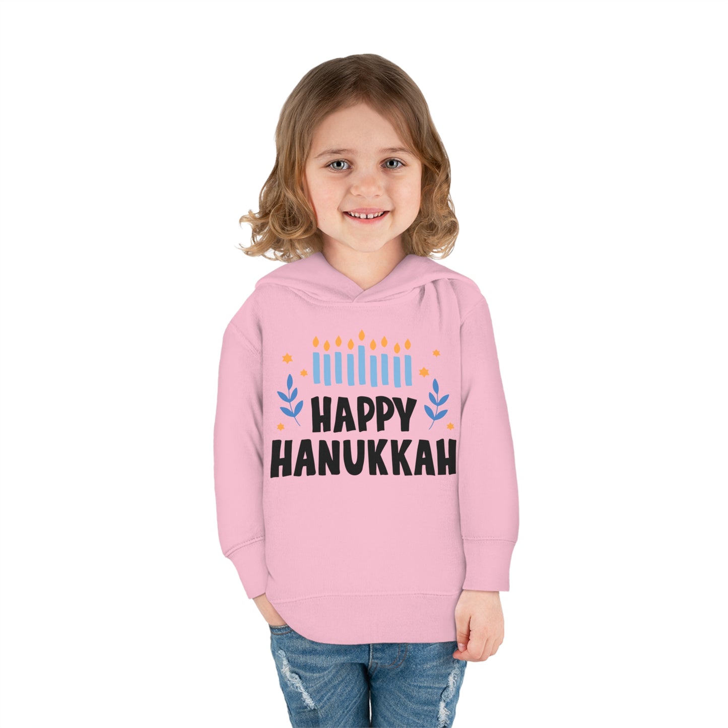 Happy Hanukkah 5 Toddler Pullover Fleece Hoodie