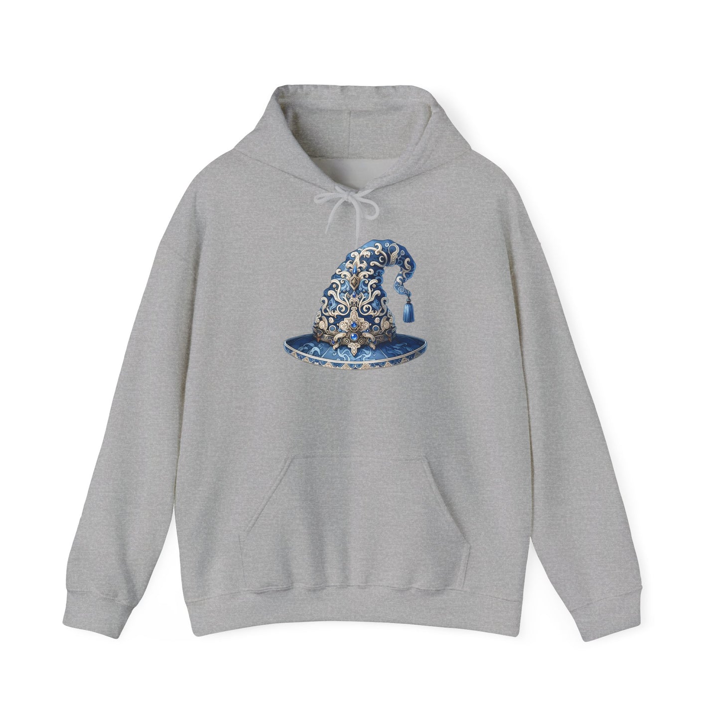 Blue & Silver Witch Hat Heavy Blend™ Hooded Sweatshirt