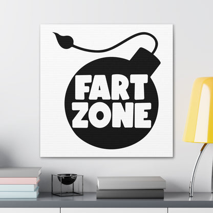 Fart Zone Canvas Square Wraps w/o Frame