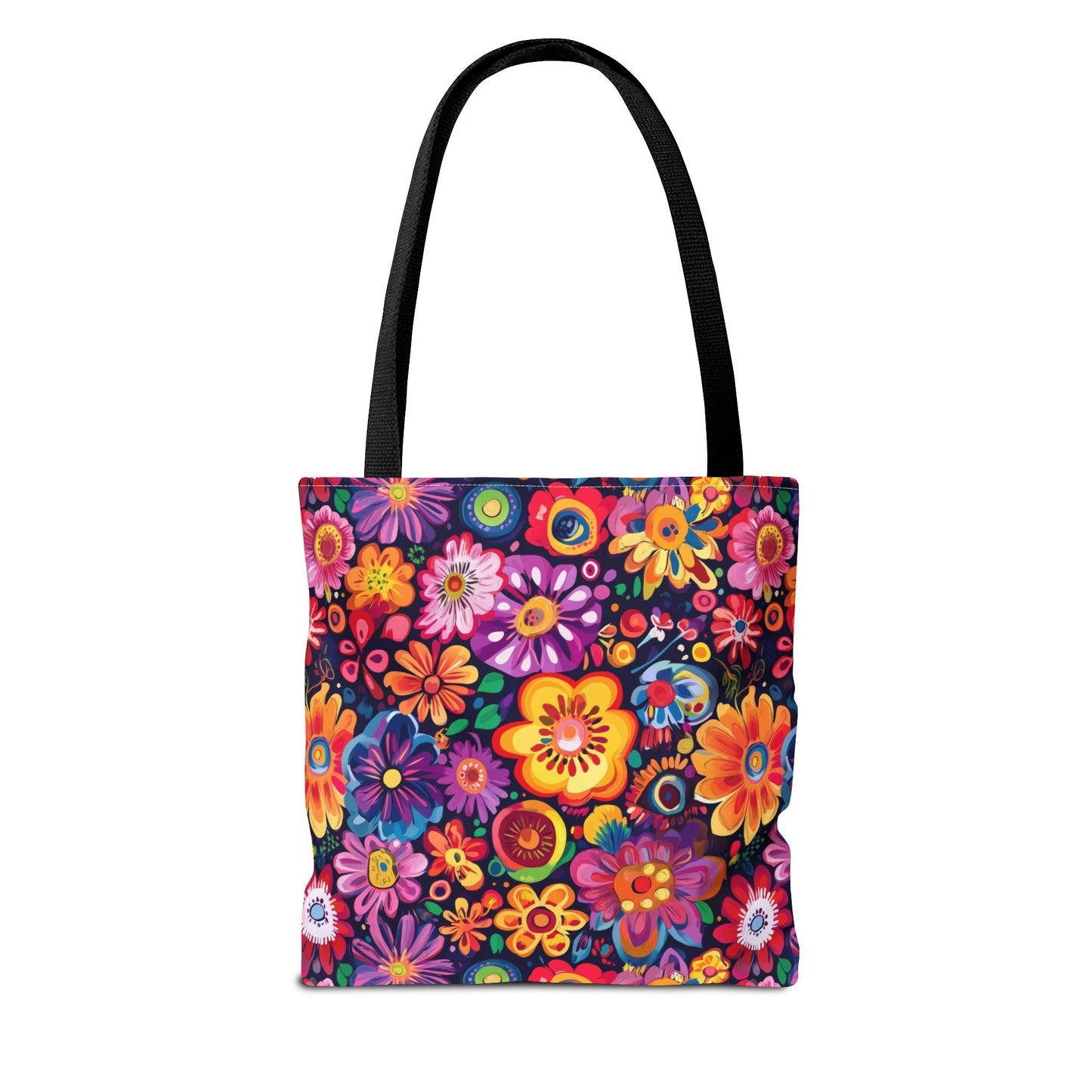 Floral Fiesta Canvas Tote Bag