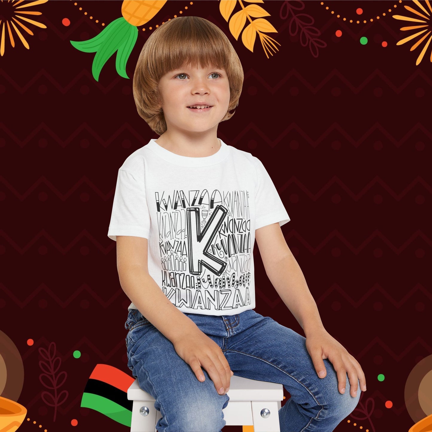 Kwanzaa Wordcloud Toddler T-shirt