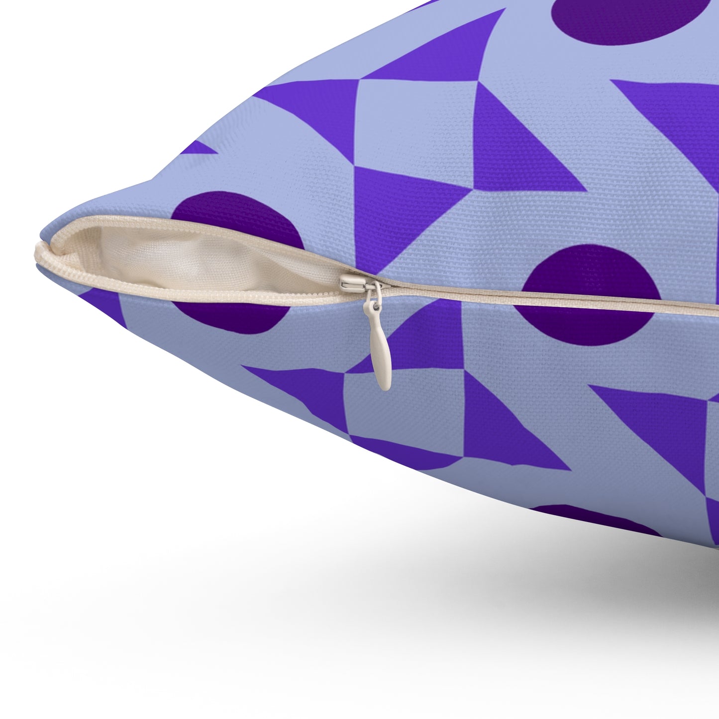 Violet Pinwheels Throw Pillow