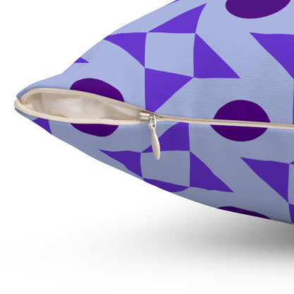 Violet Pinwheels Throw Pillow