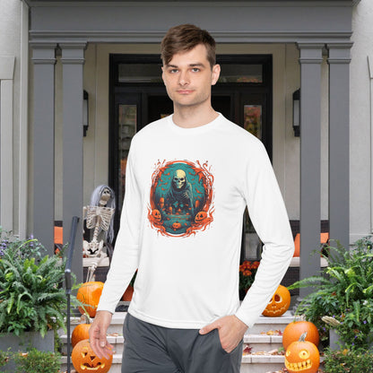 Creepy Ghost 3 Adult Long Sleeve Tee