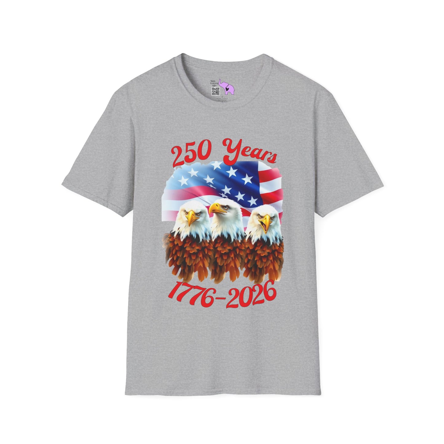 Three Eagles 250 Years 1776-2026 Adult T-shirt