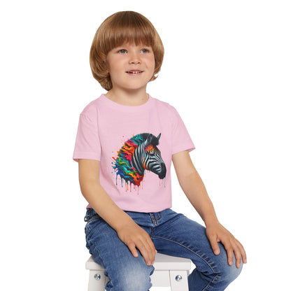 Colorful Zebra Heavy Cotton™ Toddler T-shirt