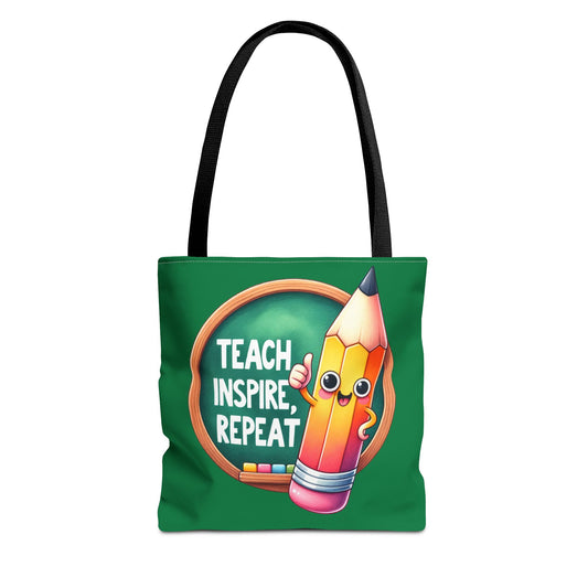 Teach Inspire Repeat Canvas Tote Bag
