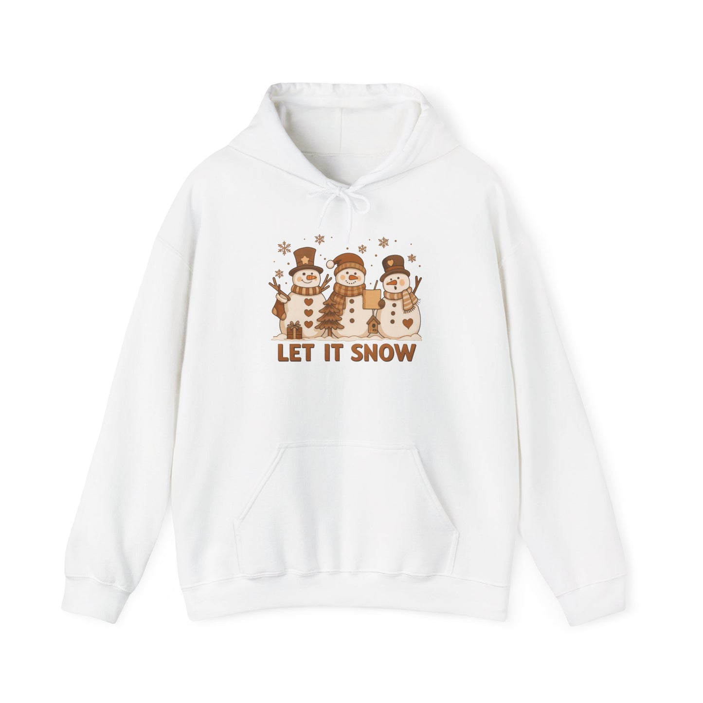 Let It Snow (Snowmen Trio) Adult Heavy Blend™ Hoodie