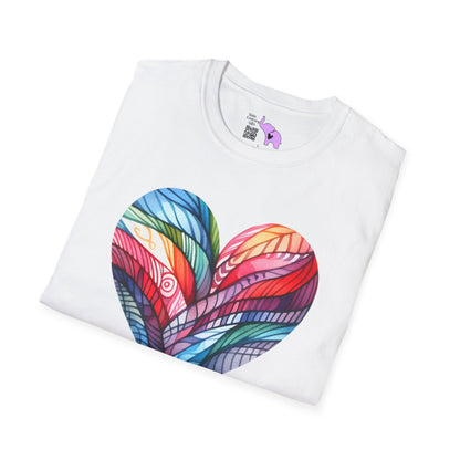 Heart of Many Colors Adult T-shirt