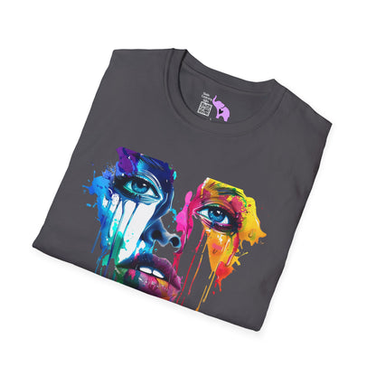 Colorful Face Adult T-shirt